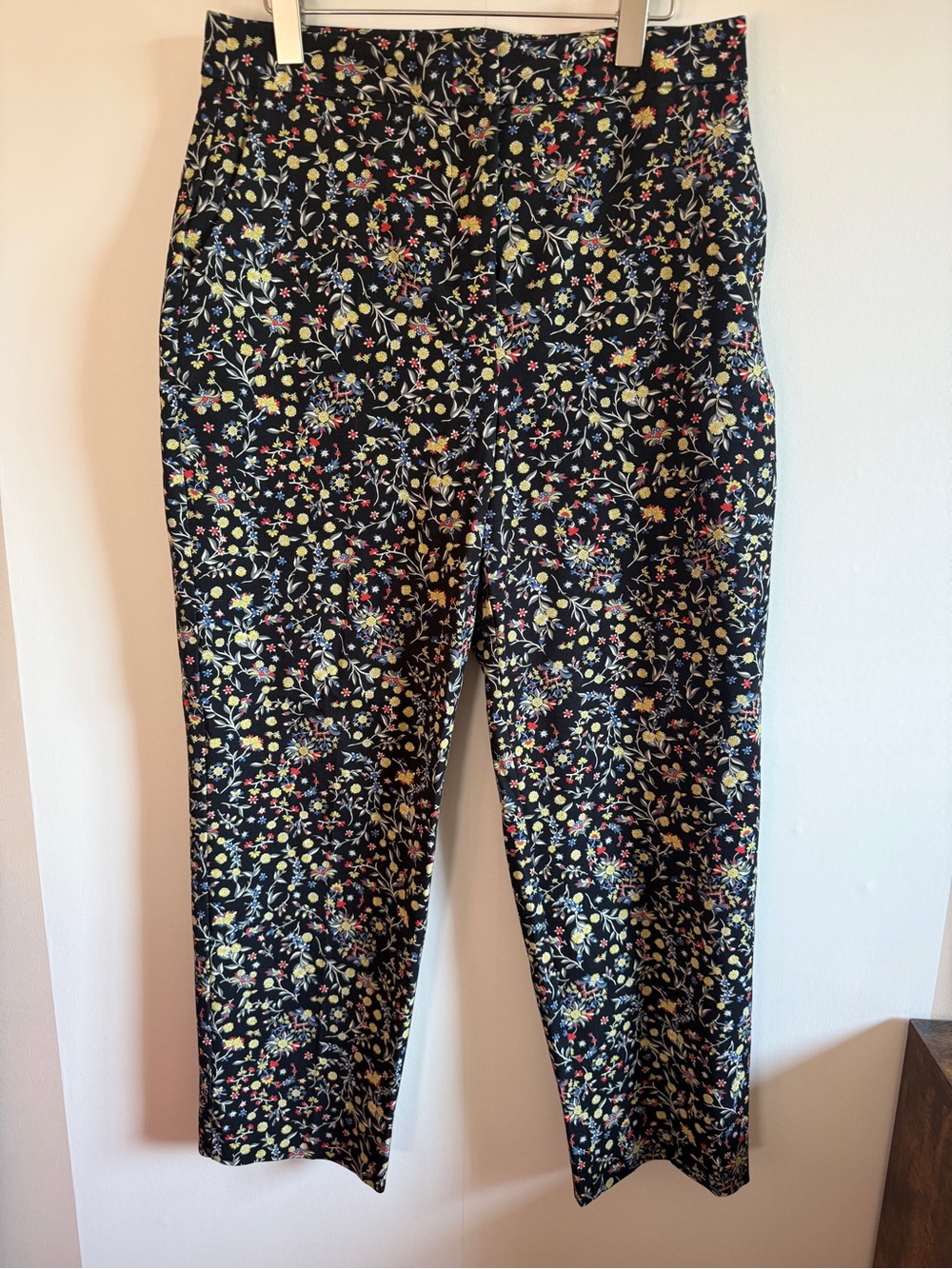 Boden Floral Cropped Trousers Ankle Crop Size US 10 / UK 14R